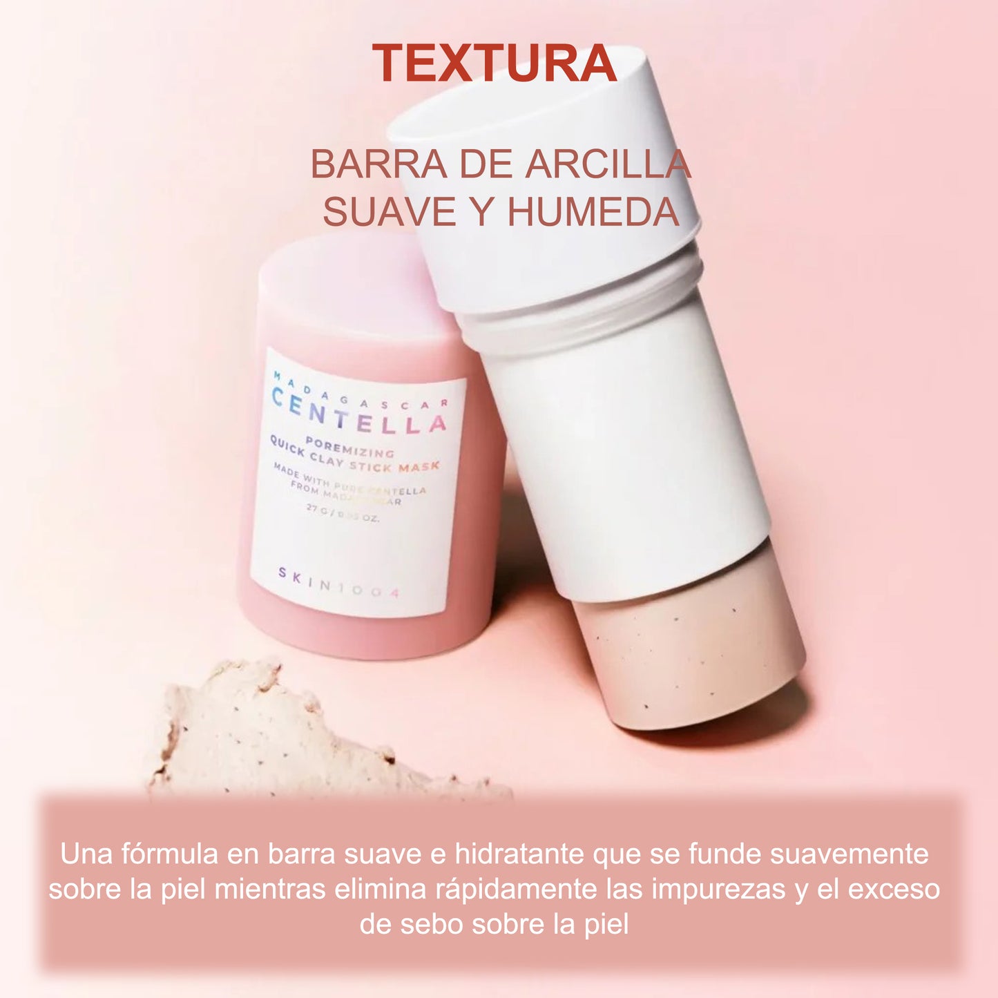 Skin1004 - Madagascar Centella Poremizing Quick Mascarilla de arcilla en barra