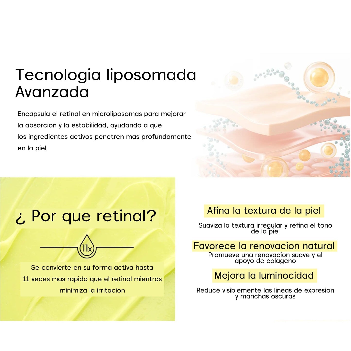 Sérum antiarrugas retinal 2% + ginseng negro