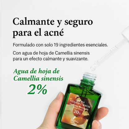 Sérum vitamina C suave para piel sensible
