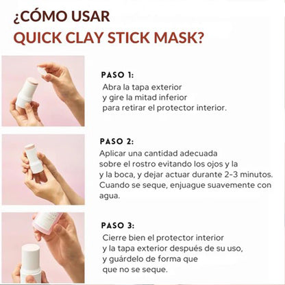 Mascarilla de arcilla en barra para poros