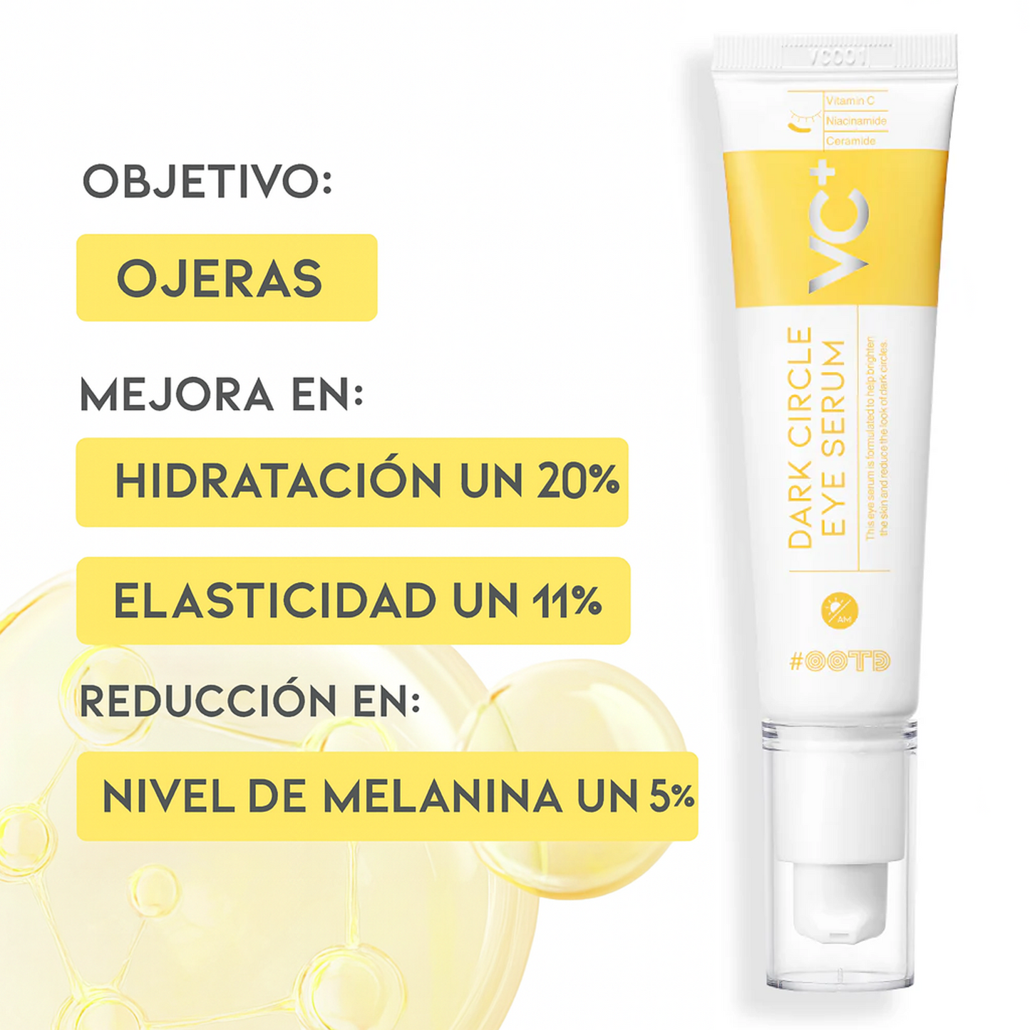 Sérum contorno de ojos antimanchas y ojeras