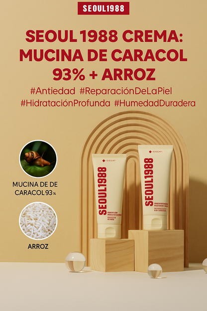 Crema regeneradora Snail 93% + Rice